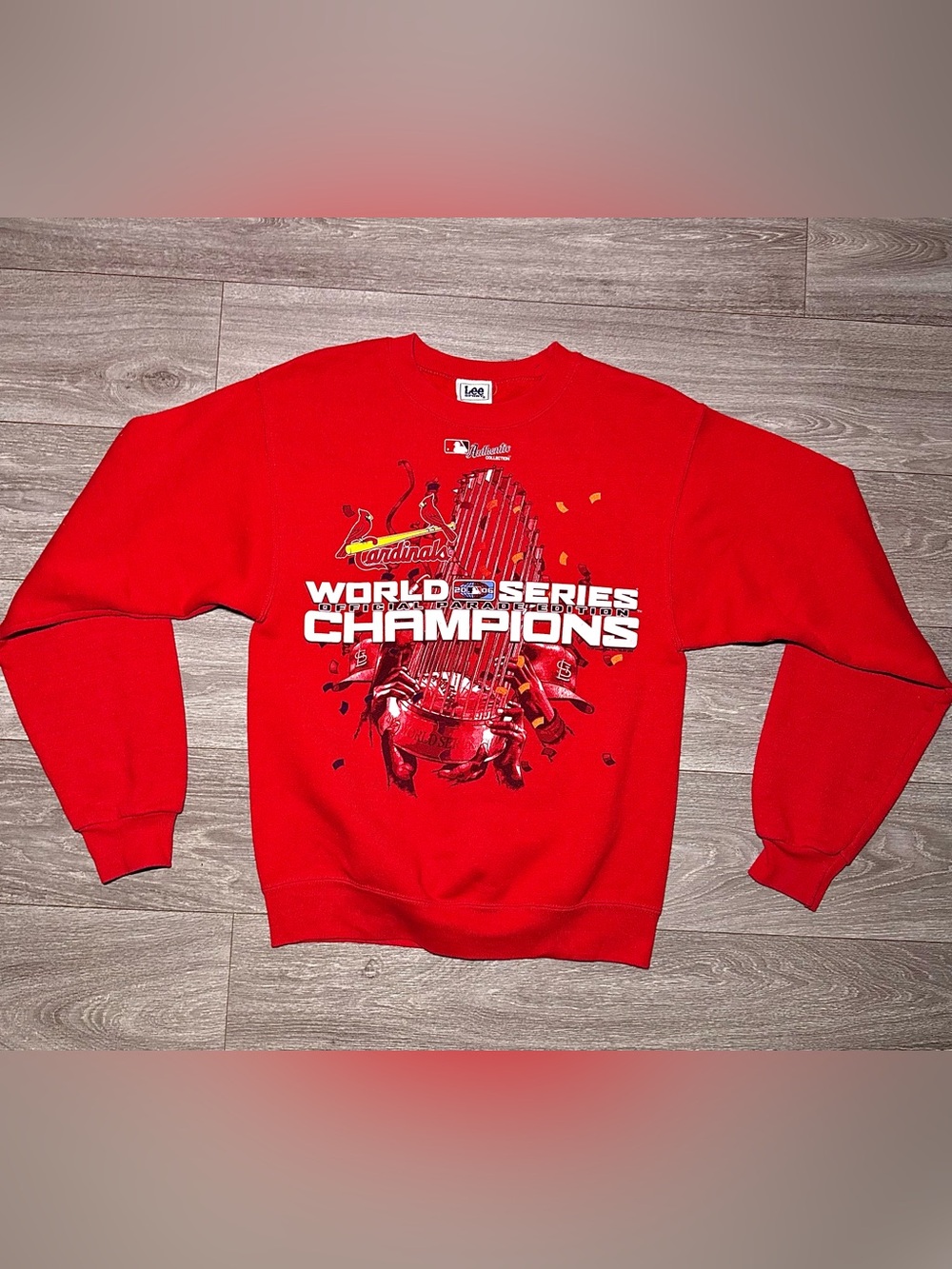 Vintage St. Louis Cardinals 2006 World Series Champions Lee Sport Crewneck